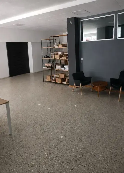 Espace de stockage avant nettoyage